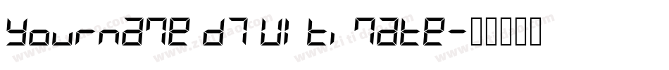 Yourname D7 Ultimate字体转换
